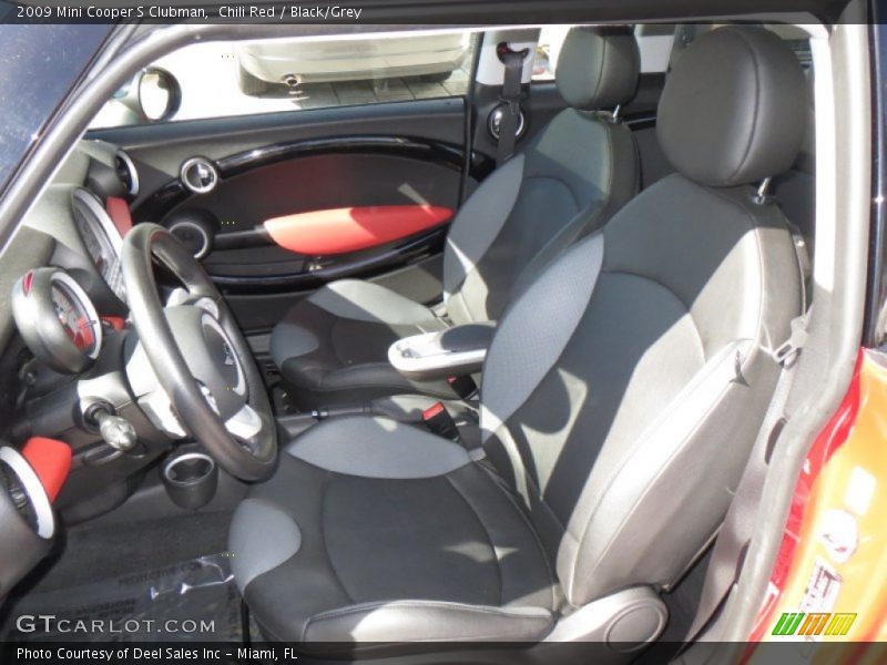 Chili Red / Black/Grey 2009 Mini Cooper S Clubman