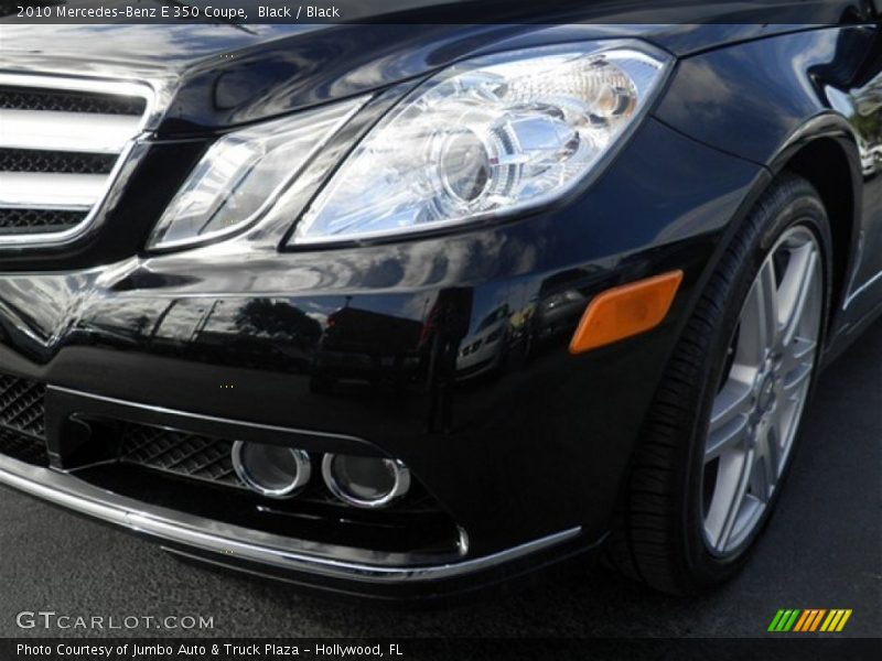 Black / Black 2010 Mercedes-Benz E 350 Coupe