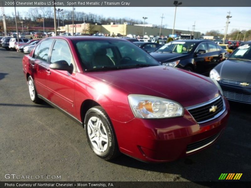 Sport Red Metallic / Titanium Gray 2006 Chevrolet Malibu LS Sedan