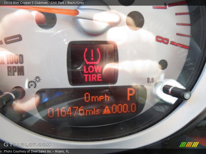 Chili Red / Black/Grey 2009 Mini Cooper S Clubman
