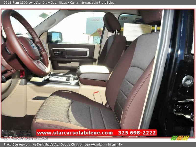 Black / Canyon Brown/Light Frost Beige 2013 Ram 1500 Lone Star Crew Cab