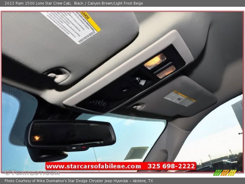 Black / Canyon Brown/Light Frost Beige 2013 Ram 1500 Lone Star Crew Cab