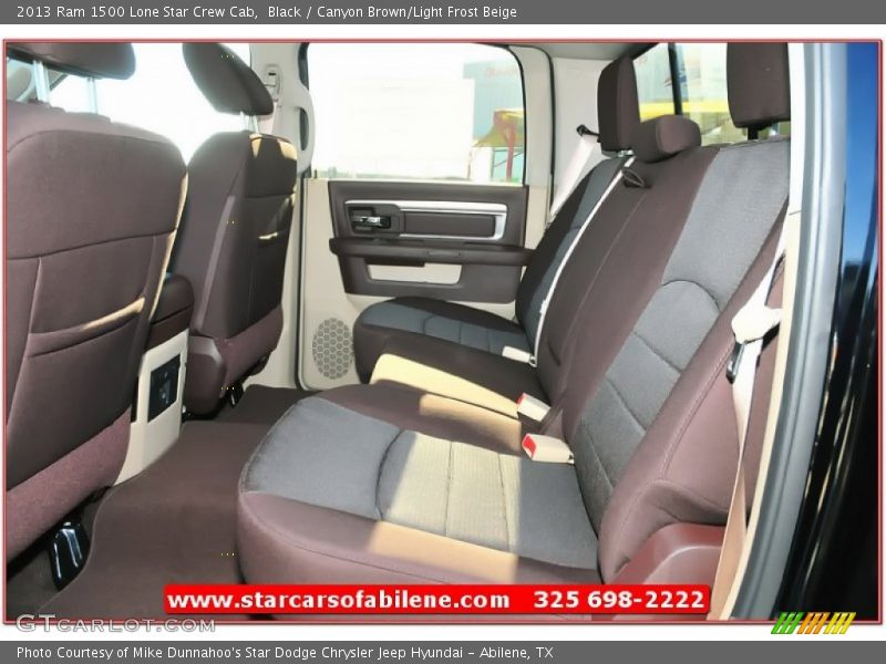 Black / Canyon Brown/Light Frost Beige 2013 Ram 1500 Lone Star Crew Cab