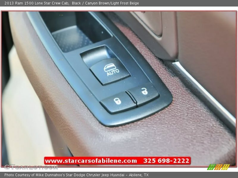 Black / Canyon Brown/Light Frost Beige 2013 Ram 1500 Lone Star Crew Cab
