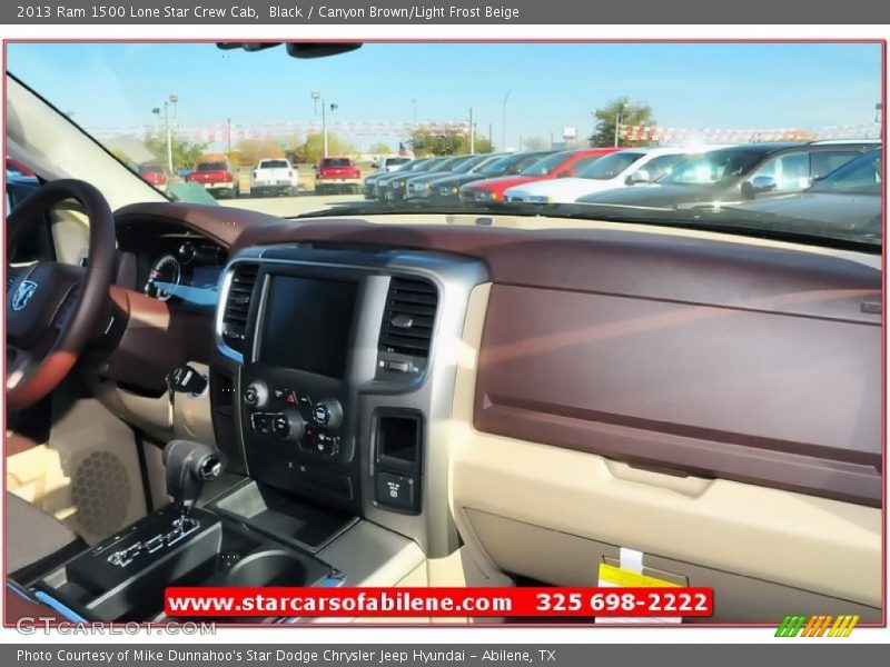 Black / Canyon Brown/Light Frost Beige 2013 Ram 1500 Lone Star Crew Cab