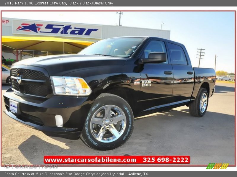 Black / Black/Diesel Gray 2013 Ram 1500 Express Crew Cab
