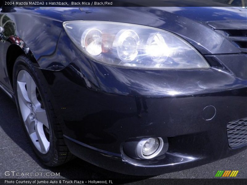 Black Mica / Black/Red 2004 Mazda MAZDA3 s Hatchback