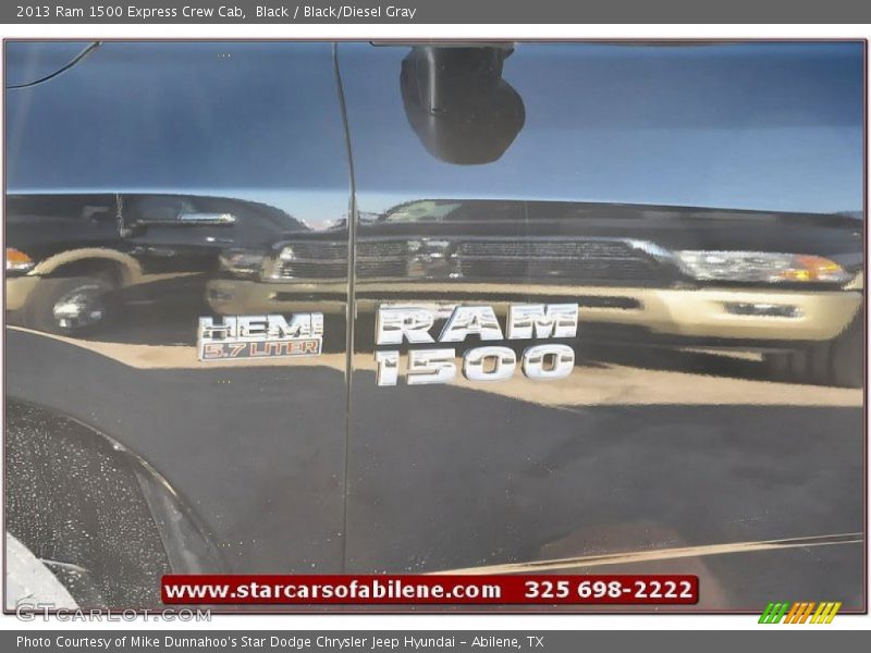 Black / Black/Diesel Gray 2013 Ram 1500 Express Crew Cab