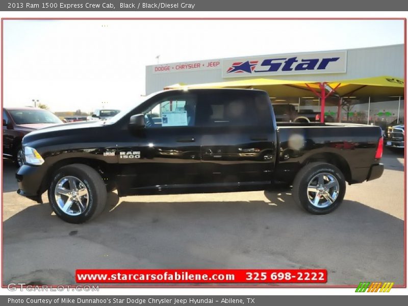 Black / Black/Diesel Gray 2013 Ram 1500 Express Crew Cab
