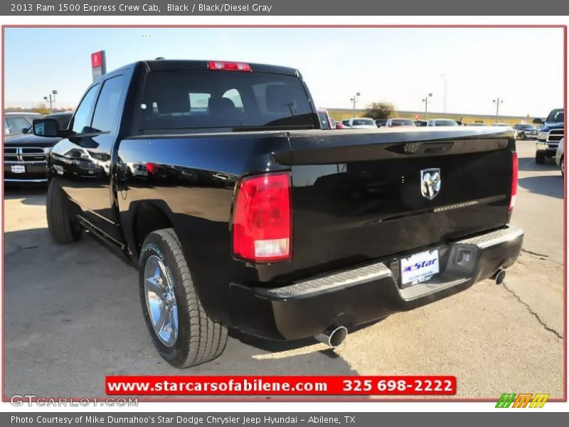 Black / Black/Diesel Gray 2013 Ram 1500 Express Crew Cab