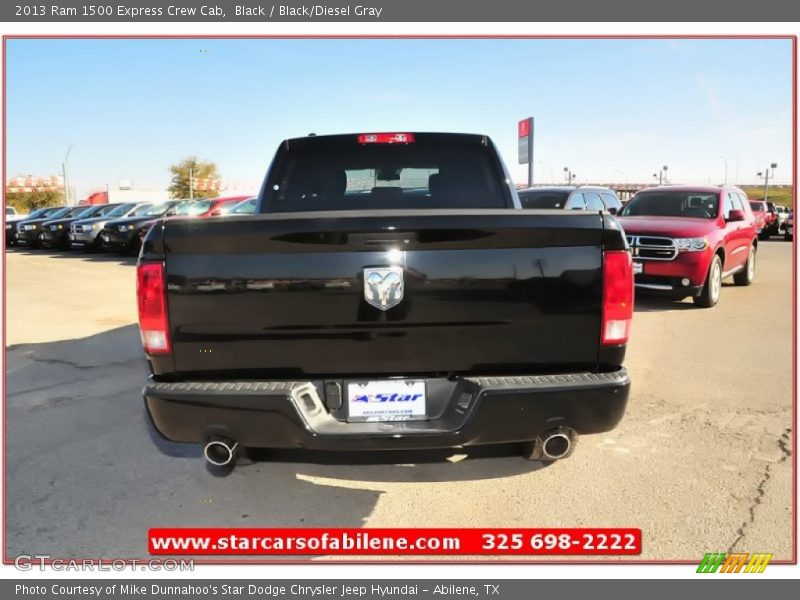 Black / Black/Diesel Gray 2013 Ram 1500 Express Crew Cab