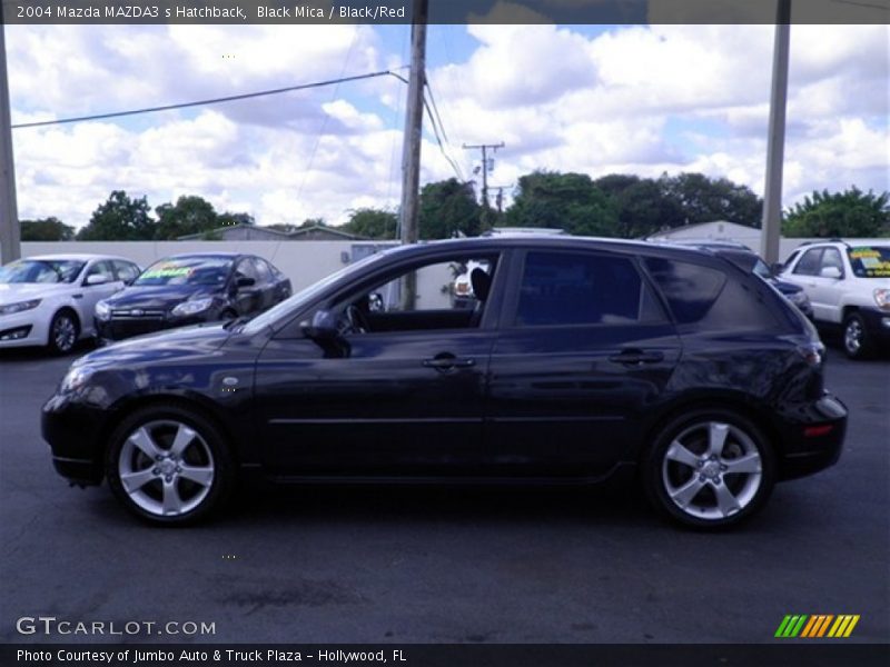Black Mica / Black/Red 2004 Mazda MAZDA3 s Hatchback