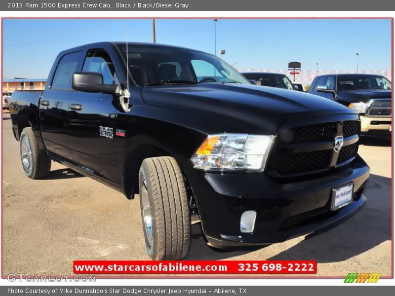 Black / Black/Diesel Gray 2013 Ram 1500 Express Crew Cab