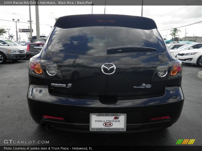 Black Mica / Black/Red 2004 Mazda MAZDA3 s Hatchback