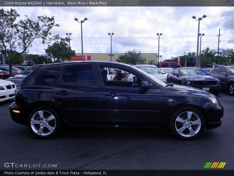 Black Mica / Black/Red 2004 Mazda MAZDA3 s Hatchback