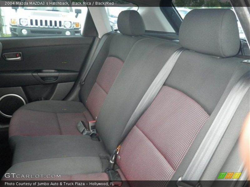 Black Mica / Black/Red 2004 Mazda MAZDA3 s Hatchback