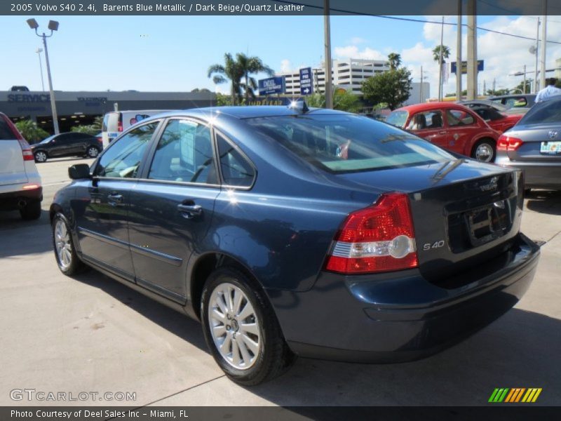 Barents Blue Metallic / Dark Beige/Quartz Leather 2005 Volvo S40 2.4i