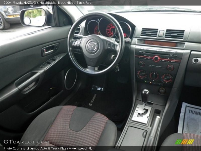Black Mica / Black/Red 2004 Mazda MAZDA3 s Hatchback