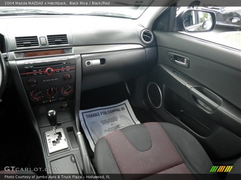 Black Mica / Black/Red 2004 Mazda MAZDA3 s Hatchback