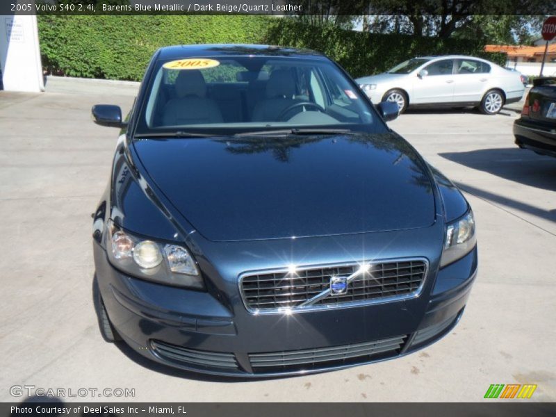 Barents Blue Metallic / Dark Beige/Quartz Leather 2005 Volvo S40 2.4i