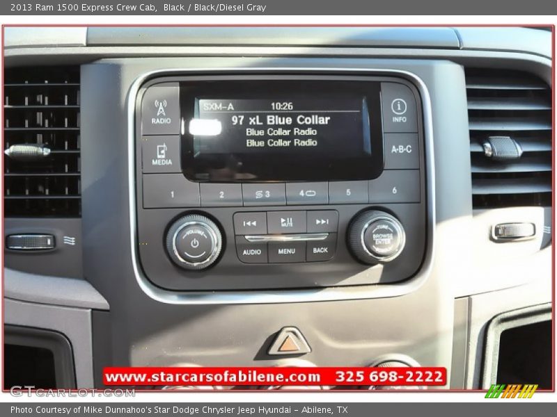 Black / Black/Diesel Gray 2013 Ram 1500 Express Crew Cab