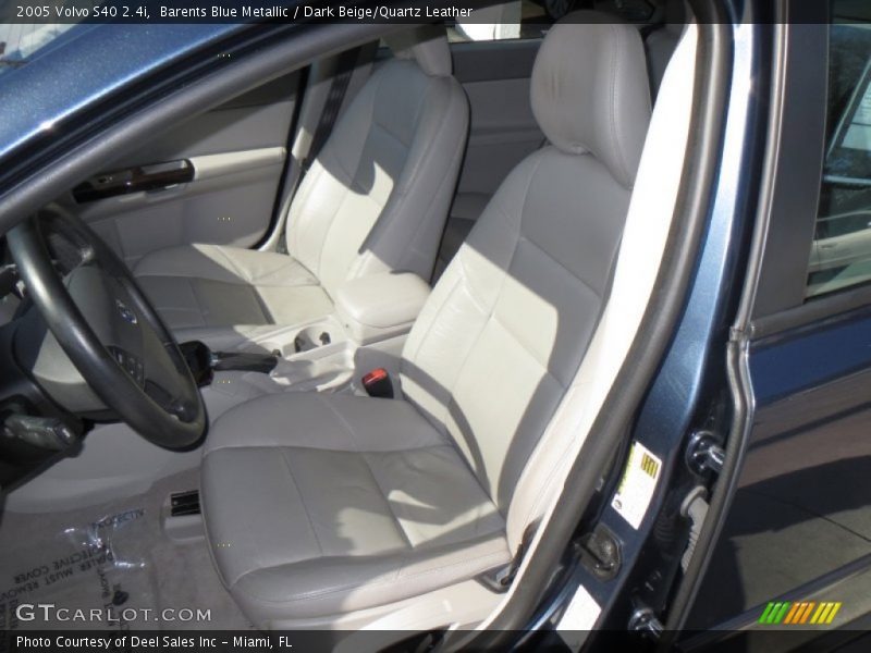 Barents Blue Metallic / Dark Beige/Quartz Leather 2005 Volvo S40 2.4i