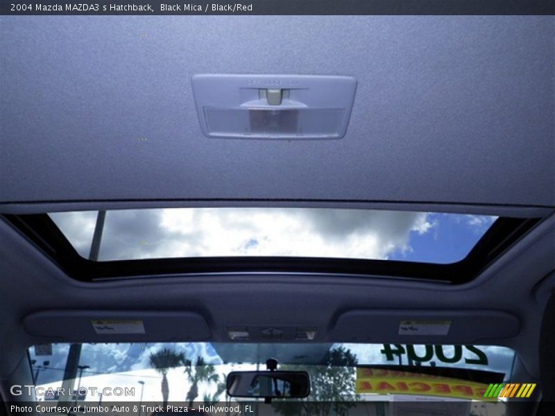 Black Mica / Black/Red 2004 Mazda MAZDA3 s Hatchback