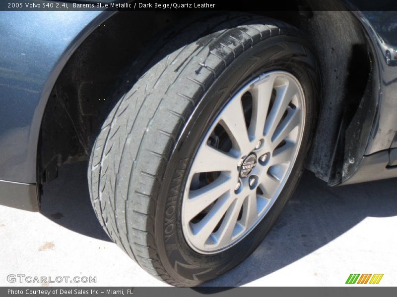Barents Blue Metallic / Dark Beige/Quartz Leather 2005 Volvo S40 2.4i