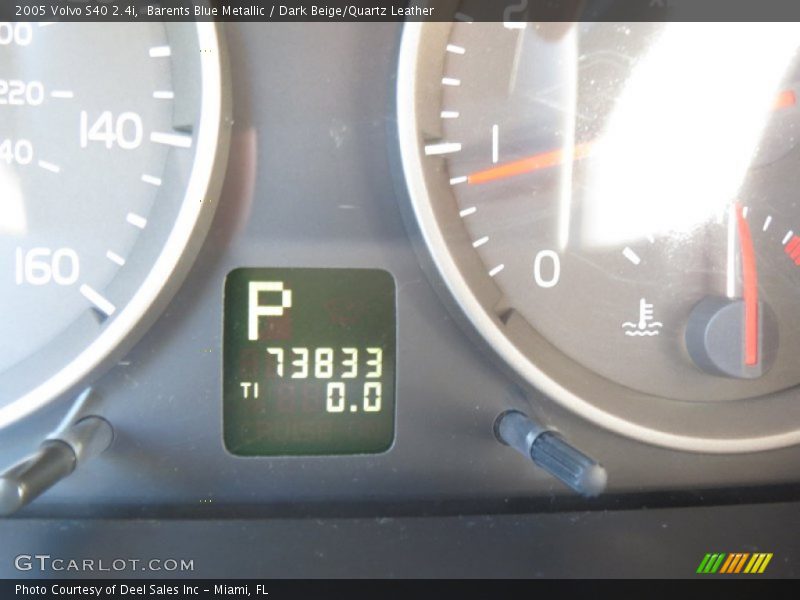 Barents Blue Metallic / Dark Beige/Quartz Leather 2005 Volvo S40 2.4i