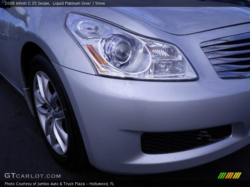 Liquid Platinum Silver / Stone 2008 Infiniti G 35 Sedan