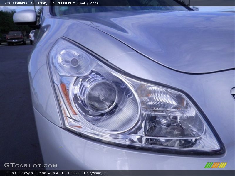 Liquid Platinum Silver / Stone 2008 Infiniti G 35 Sedan