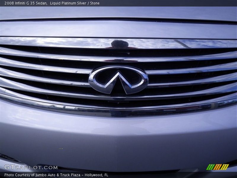 Liquid Platinum Silver / Stone 2008 Infiniti G 35 Sedan