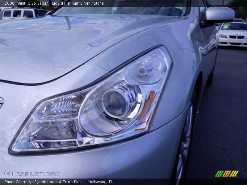 Liquid Platinum Silver / Stone 2008 Infiniti G 35 Sedan