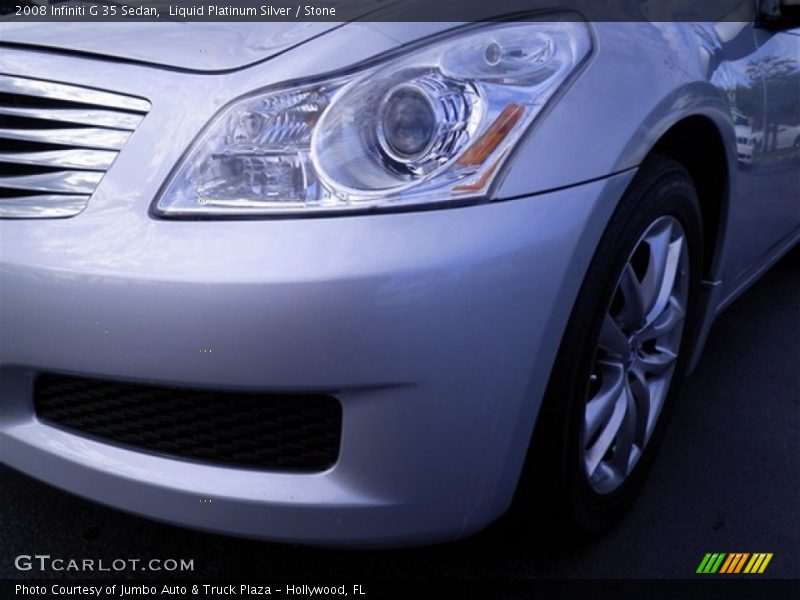 Liquid Platinum Silver / Stone 2008 Infiniti G 35 Sedan