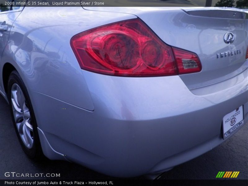 Liquid Platinum Silver / Stone 2008 Infiniti G 35 Sedan