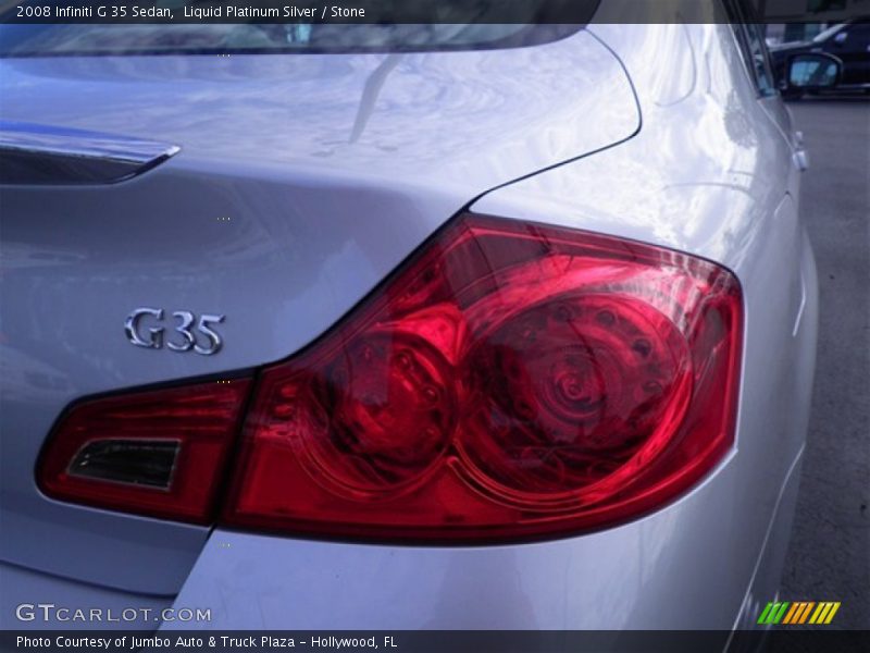 Liquid Platinum Silver / Stone 2008 Infiniti G 35 Sedan