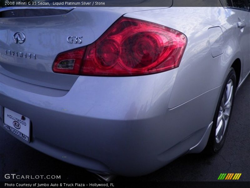 Liquid Platinum Silver / Stone 2008 Infiniti G 35 Sedan