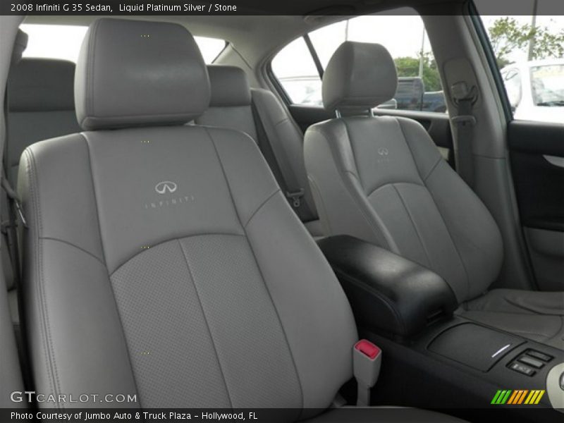 Liquid Platinum Silver / Stone 2008 Infiniti G 35 Sedan