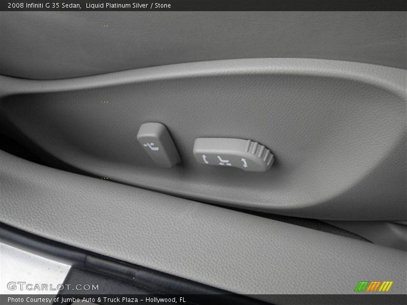 Liquid Platinum Silver / Stone 2008 Infiniti G 35 Sedan