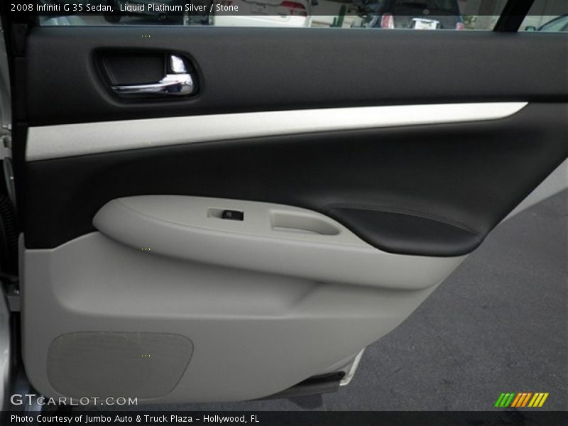 Liquid Platinum Silver / Stone 2008 Infiniti G 35 Sedan