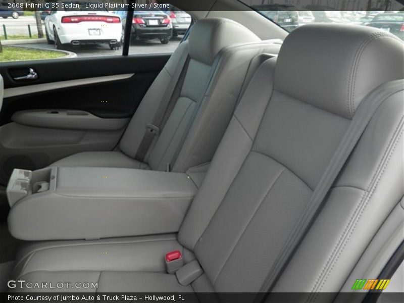 Liquid Platinum Silver / Stone 2008 Infiniti G 35 Sedan