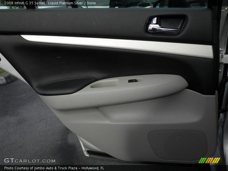 Liquid Platinum Silver / Stone 2008 Infiniti G 35 Sedan