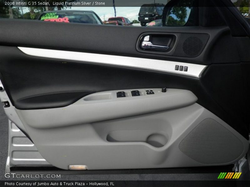 Liquid Platinum Silver / Stone 2008 Infiniti G 35 Sedan