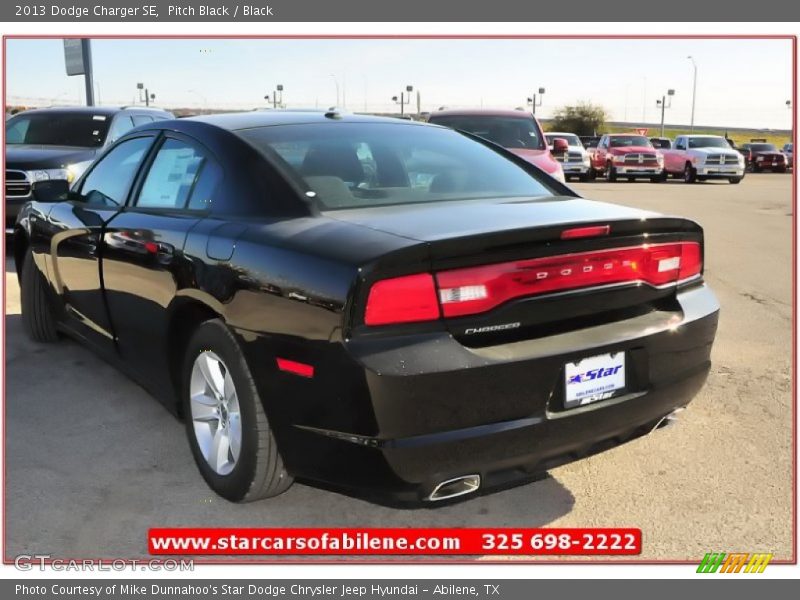 Pitch Black / Black 2013 Dodge Charger SE