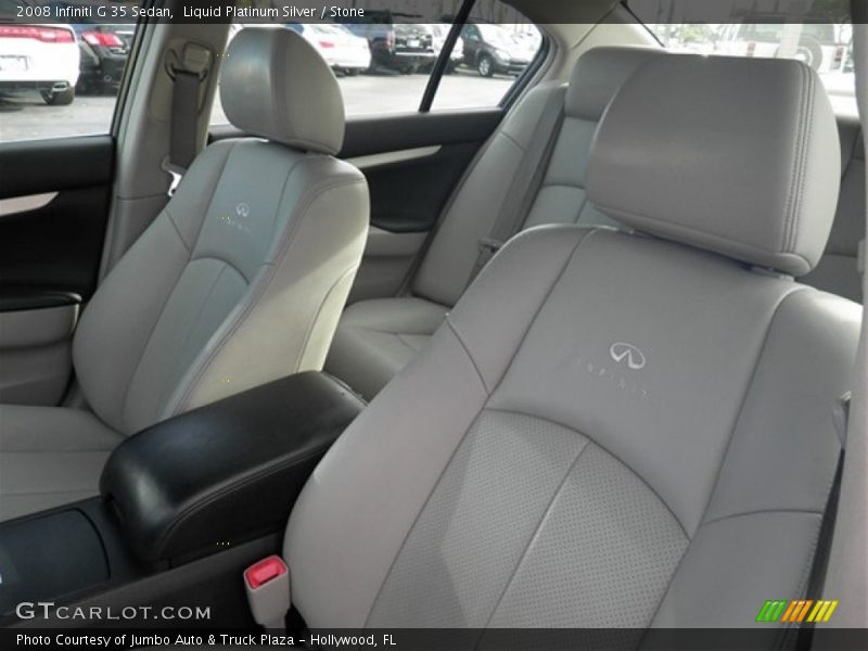 Liquid Platinum Silver / Stone 2008 Infiniti G 35 Sedan