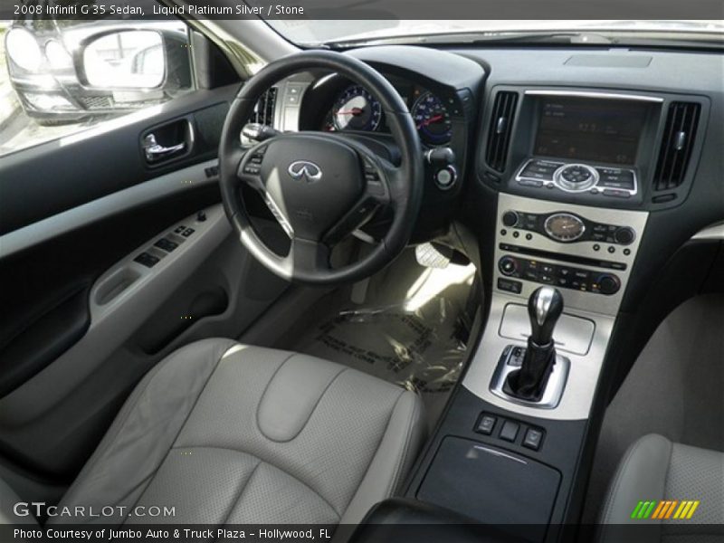 Liquid Platinum Silver / Stone 2008 Infiniti G 35 Sedan