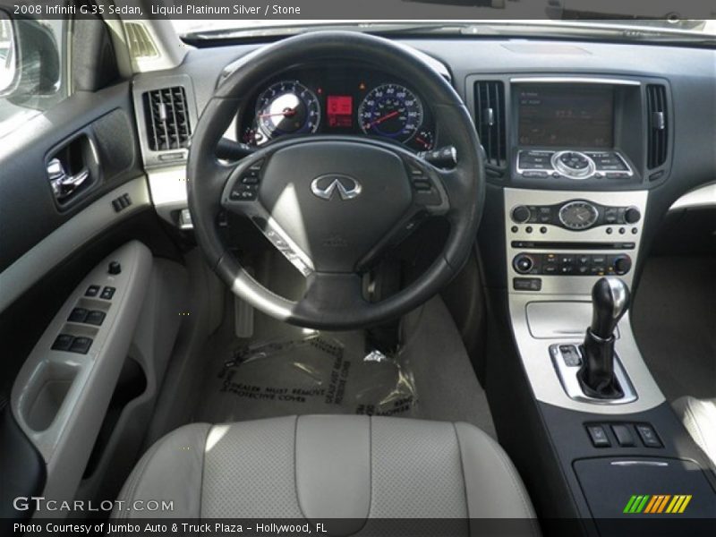 Liquid Platinum Silver / Stone 2008 Infiniti G 35 Sedan