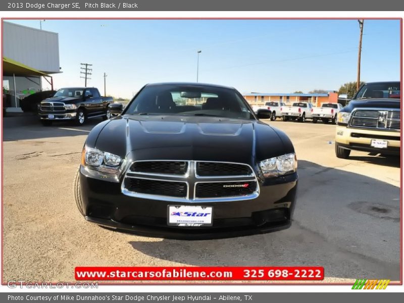 Pitch Black / Black 2013 Dodge Charger SE