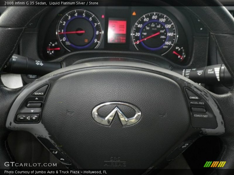 Liquid Platinum Silver / Stone 2008 Infiniti G 35 Sedan
