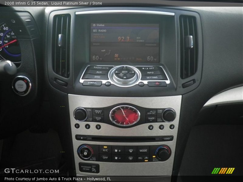 Liquid Platinum Silver / Stone 2008 Infiniti G 35 Sedan